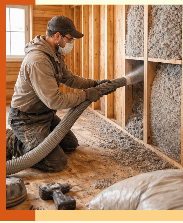 Утепление дачного дома эковатой в Реутове — быстро и надёжно