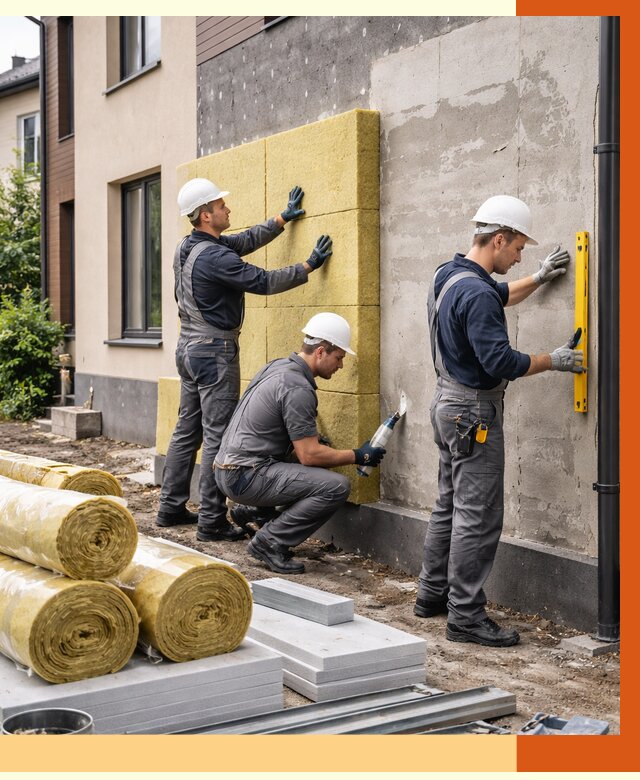 Утепление таунхауса в Реутове от 7493 руб/м2 — комплекс под ключ | ТепломастерРтв