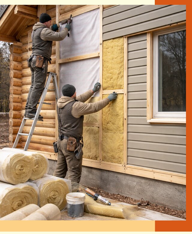 Утепление деревянного дома в Реутове от 6452 руб./м2 — заказать работы | ТепломастерРтв