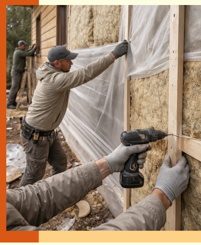 Утепление дома из бруса в Реутове качественно и долговечно