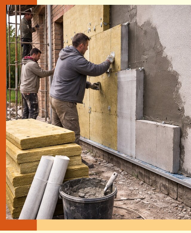 Утепление кирпичного дома под ключ в Реутове