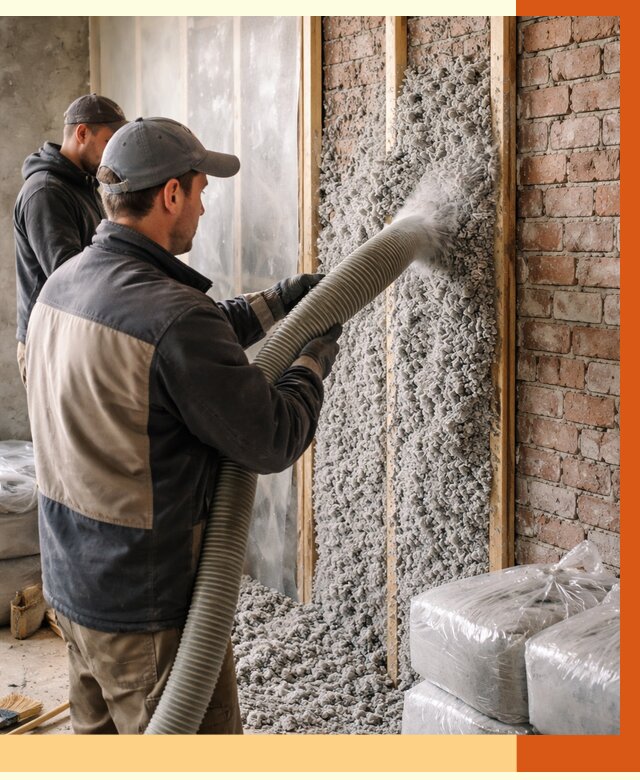 Утепление кирпичного дома эковатой в Реутове от 2446 руб./м² | ТепломастерРтв