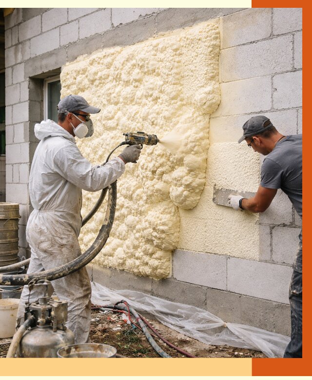 Утепление дома из газобетона ППУ в Реутове от 4995 руб./м² под ключ | ТепломастерРтв