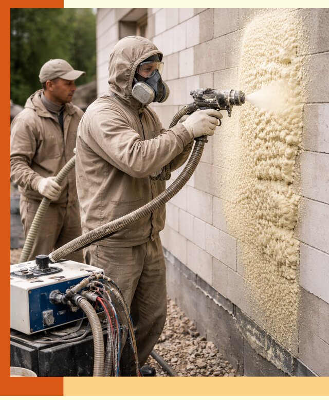 Утепление дома из газобетона ППУ в Реутове — надежная теплоизоляция