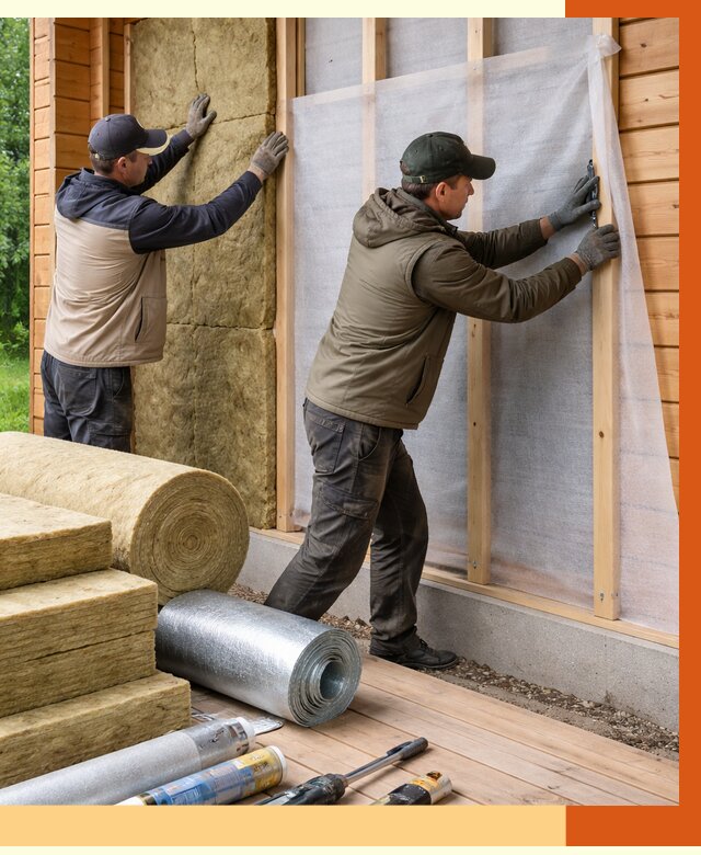 Утепление дома из двойного бруса в Реутове от 4995 руб./м² — ТепломастерРтв под ключ