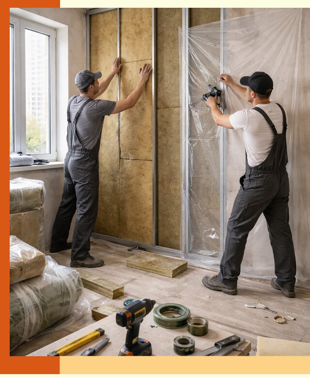 Утепление квартиры изнутри профессионально в Реутове