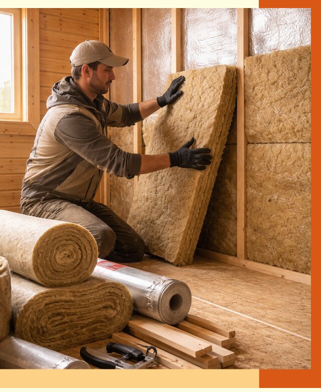 Утепление бани в Реутове под ключ от 4683 руб./м2 — утеплить потолок, пол и стены | ТепломастерРтв