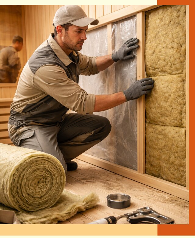 Утепление сауны изнутри в Реутове от 6765 руб. за м2 | ППУ, под ключ — ТепломастерРтв