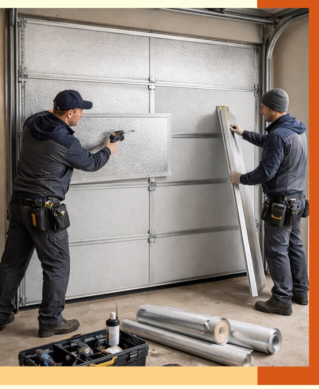 Утепление гаражных ворот в Реутове от 8169 руб/м2 — надежно и быстро | ТепломастерРтв