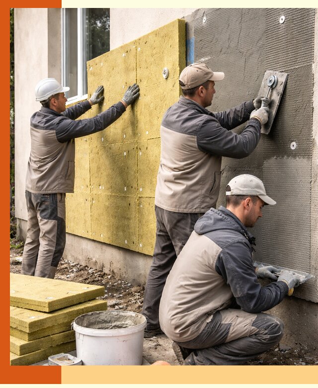 Утепление фасада под штукатурку в Реутове — энергоэффективная технология