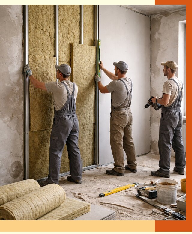 Утепление стен изнутри в Реутове от 2342 руб/м² под ключ | ТепломастерРтв