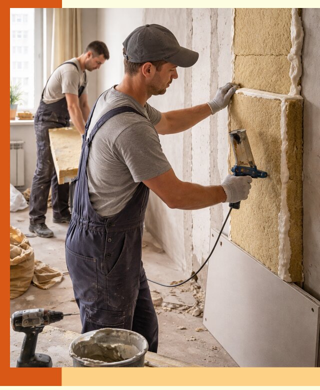 Утепление стен изнутри в Реутове — качественно и эффективно