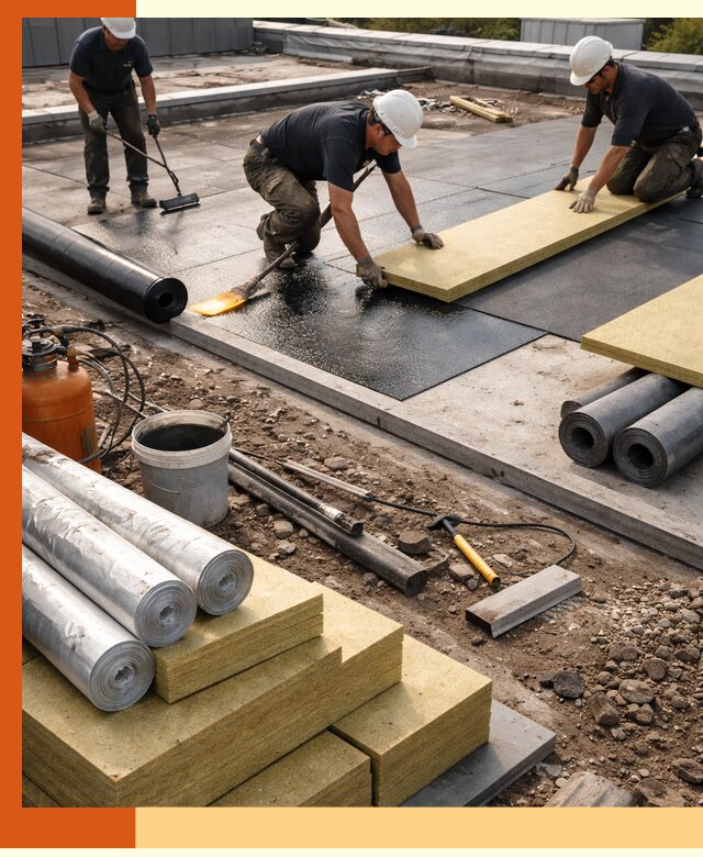 Утепление плоской крыши в Реутове — надежная теплоизоляция и герметизация