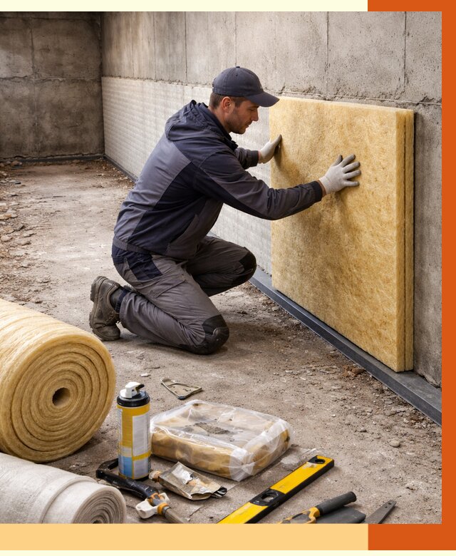 Утепление фундамента изнутри в Реутове от 4371 руб./м2 — работы под ключ | ТепломастерРтв