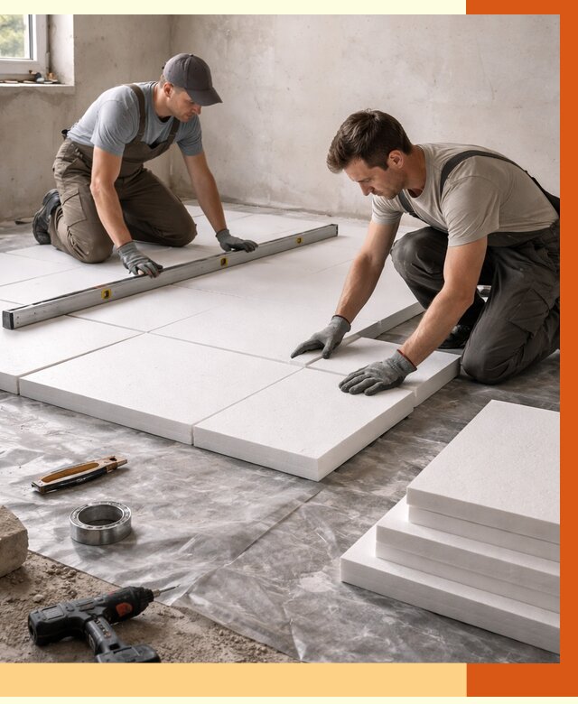 Утепление бетонного пола в Реутове от 2602 руб/м2 — монтаж и цена | ТепломастерРтв