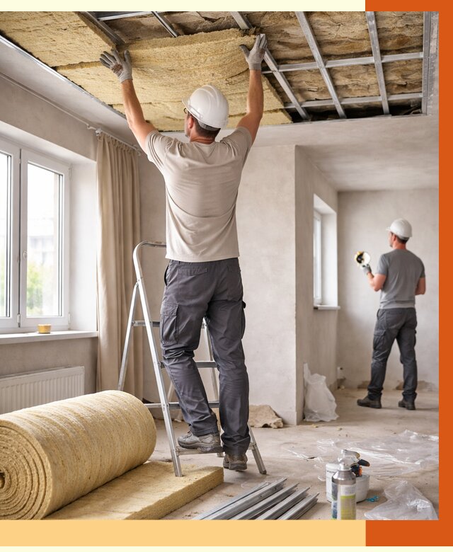 Утепление потолка в частном доме в Реутове от 989 руб./м² — работы под ключ | ТепломастерРтв