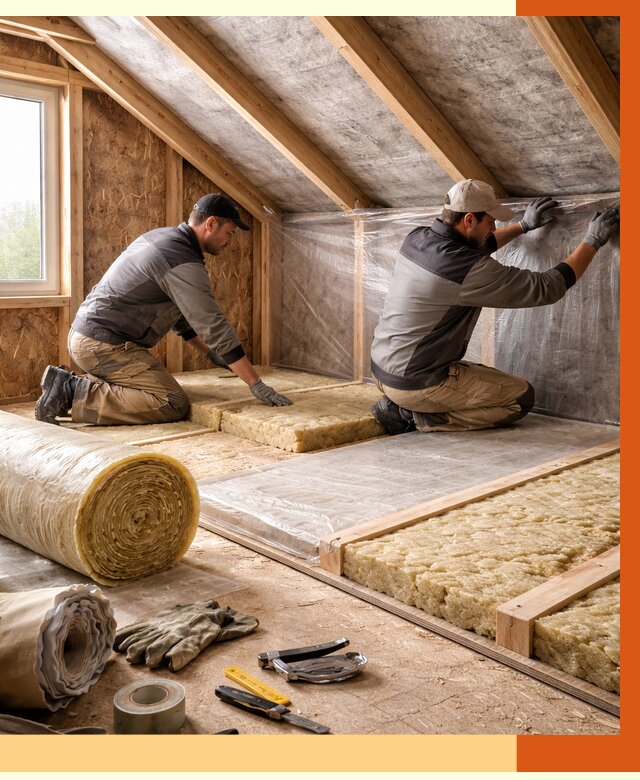 Утепление чердака в Реутове от 7805 руб/м² — теплоизоляция и комплексное утепление под ключ | ТепломастерРтв