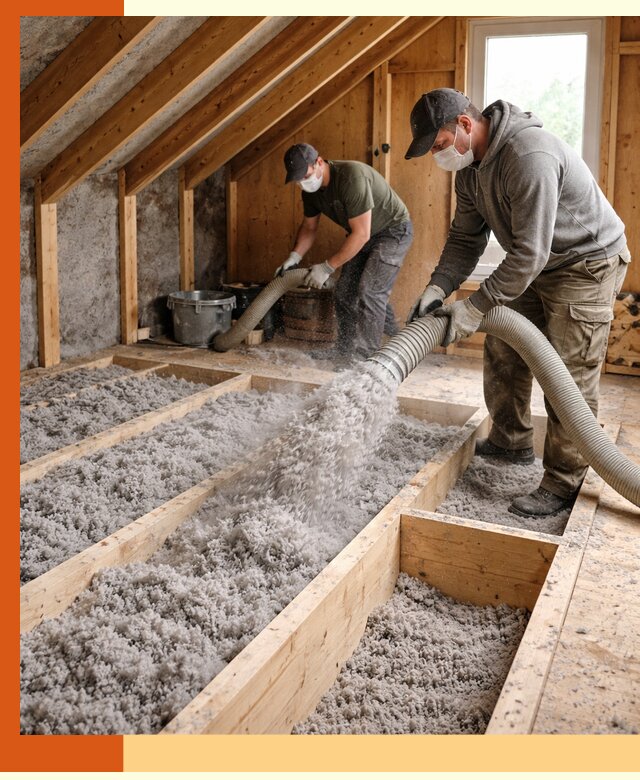 Утепление мансарды эковатой в Реутове с гарантией качества