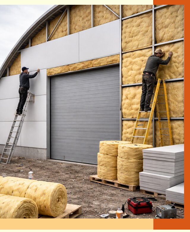 Утепление ангара пенополиуретаном в Реутове от 7493 руб./м² — комплекс от ТепломастерРтв