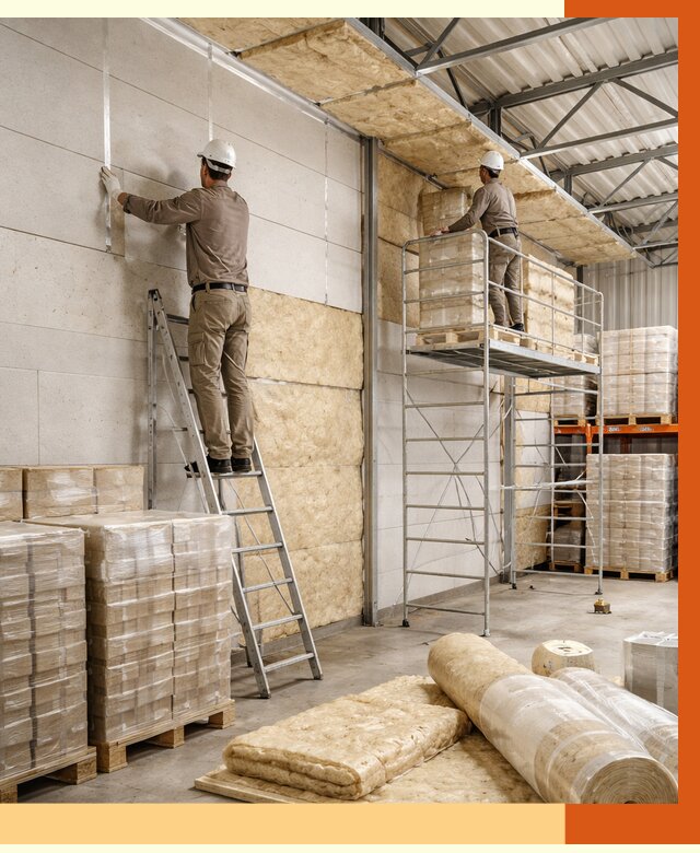 Утепление склада готовой продукции в Реутове от 2029 руб./м2 — комплексно | ТепломастерРтв