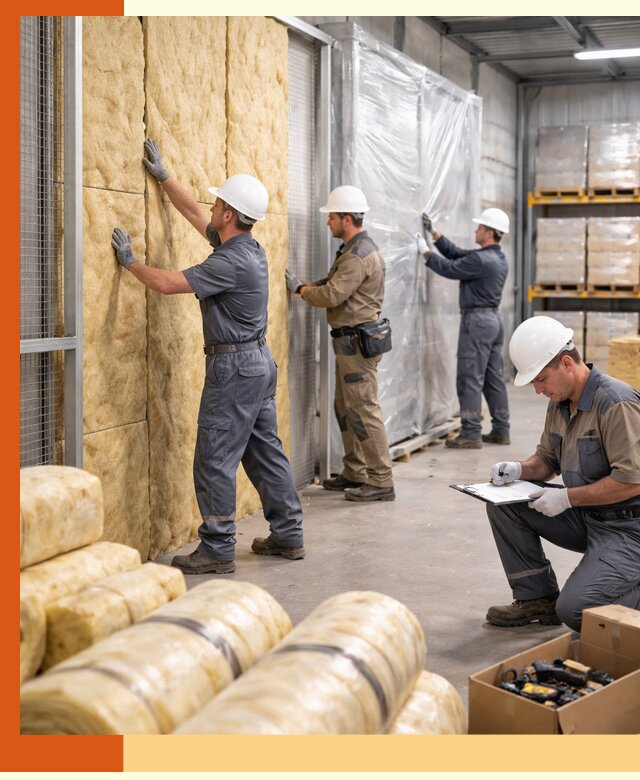 Утепление склада готовой продукции в Реутове качественно и быстро