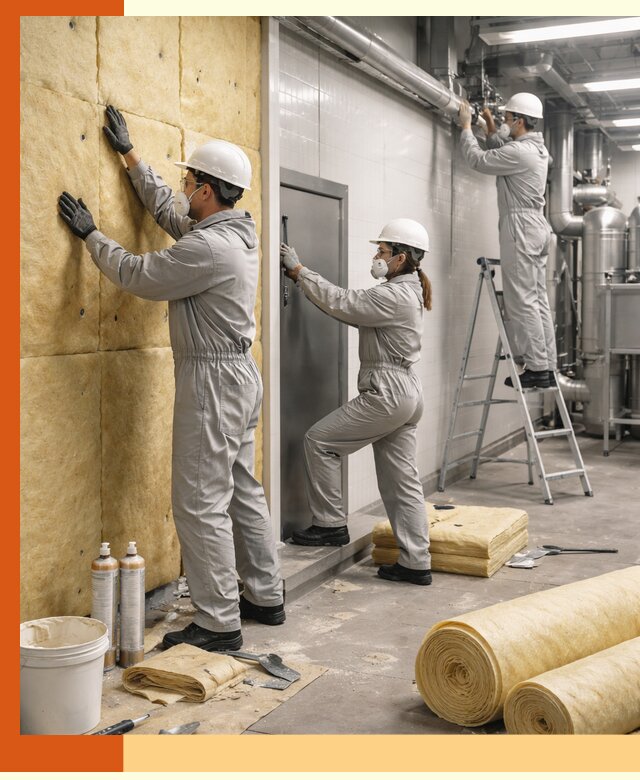 Утепление пищевого цеха под ключ в Реутове