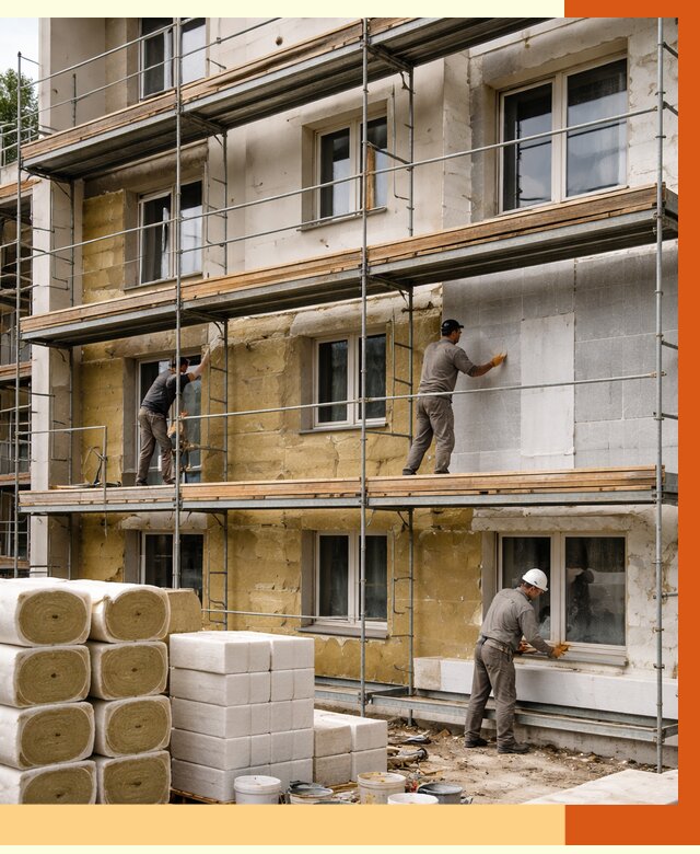 Утепление гостиницы в Реутове от 7493 руб./м2 — комплексно, ППУ, под ключ | ТепломастерРтв