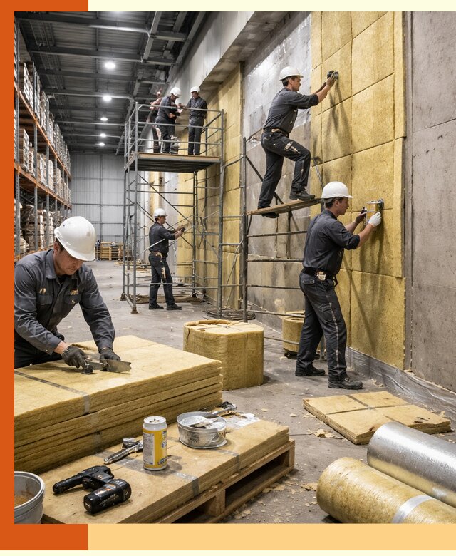 Утепление логистического центра в Реутове качественно и экономично