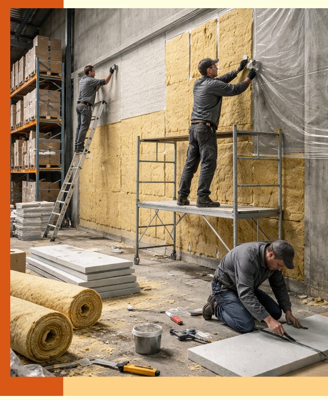 Утепление холодного склада под ключ в Реутове