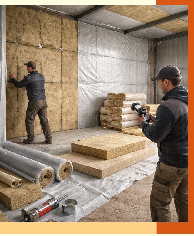 Утепление теплого склада в Реутове под ключ от 11968 руб/м² | ТепломастерРтв