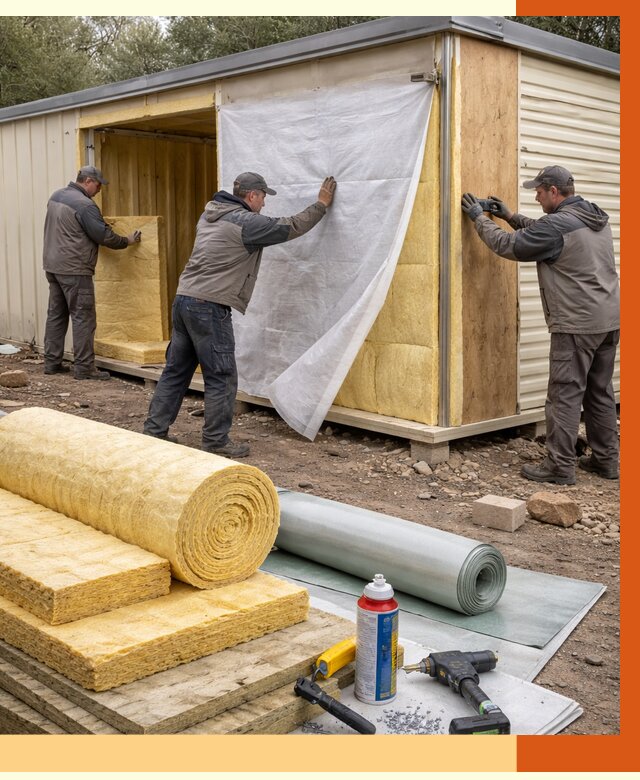 Утепление строительной бытовки в Реутове от 13009 руб. под ключ | ТепломастерРтв