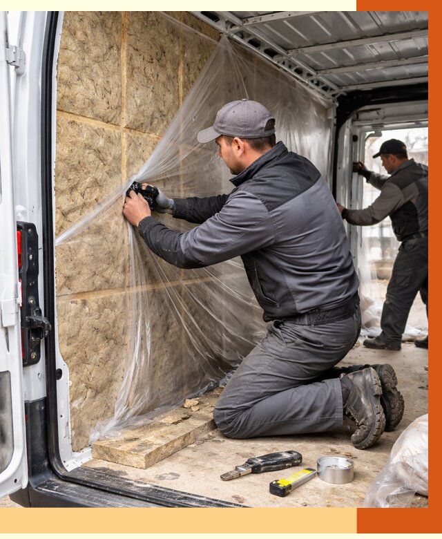 Утепление фургона в Реутове от 17172 руб/м2 — утепление фургона ППУ и кузова | ТепломастерРтв