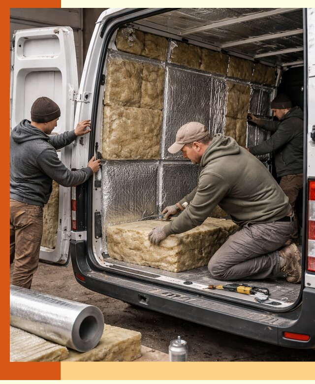 Утепление фургона в Реутове: профессиональная теплоизоляция и шумоизоляция