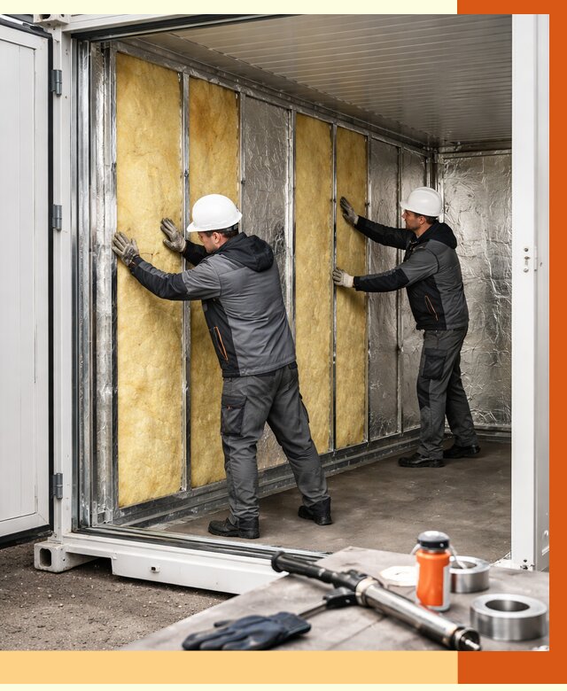 Утепление рефрижераторного контейнера в Реутове от 46832 руб./м² | ТепломастерРтв