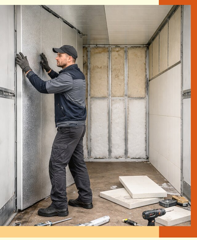 Утепление холодильного кузова в Реутове от 14049 руб. под ключ | ТепломастерРтв