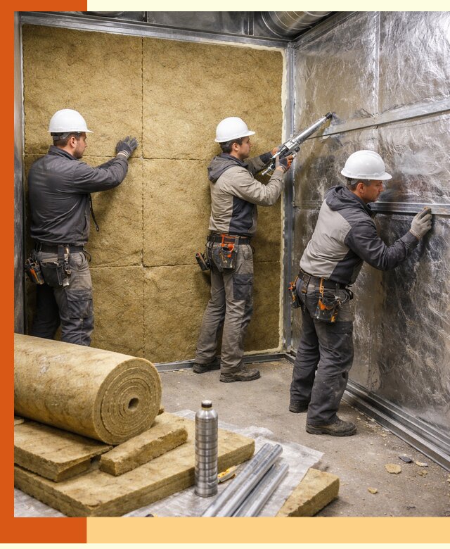 Утепление венткамеры в Реутове — качественная теплоизоляция и шумопоглощение