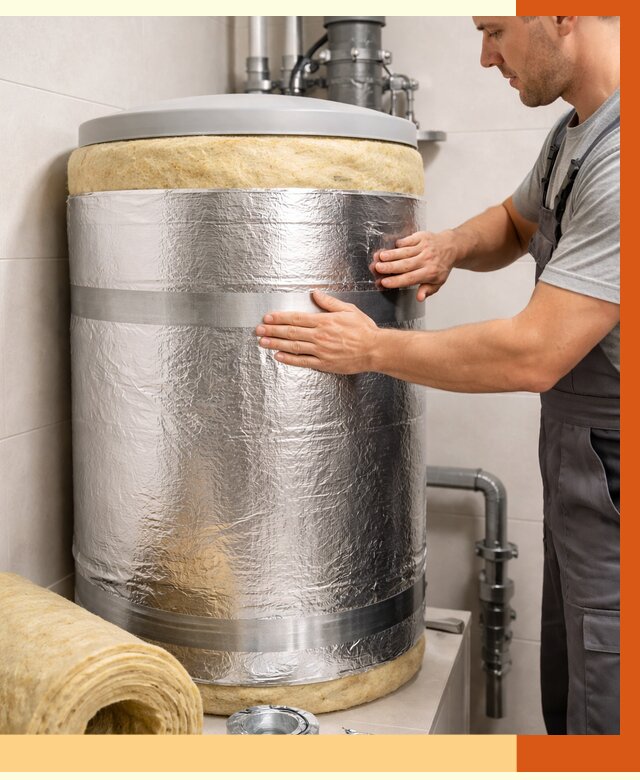 Утепление бойлера в Реутове от 4683 руб. под ключ | Утепление ППУ | ТепломастерРтв