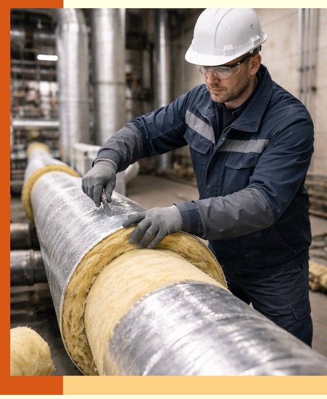 Утепление технологического оборудования и заводских установок в Реутове