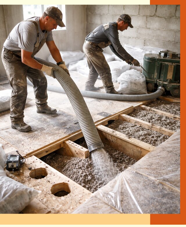 Заполнение пустот перекрытий в Реутове от 4683 руб. под ключ | ТепломастерРтв