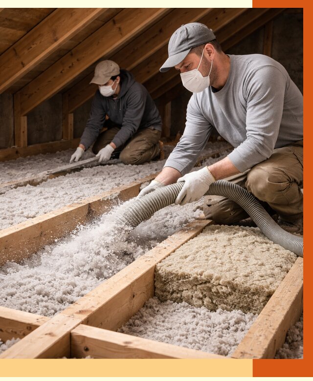 Заполнение полостей чердачного перекрытия в Реутове от 4683 руб. | ТепломастерРтв