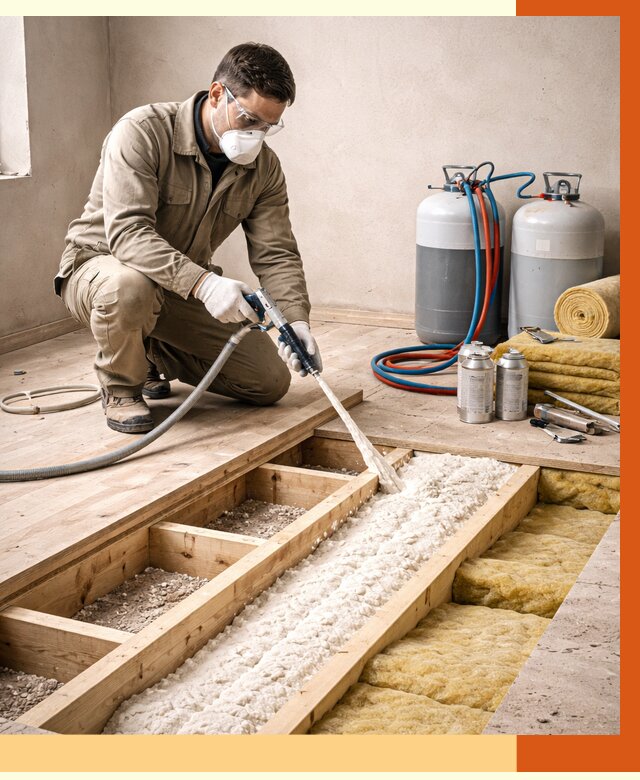 Заполнение полостей межэтажного перекрытия в Реутове от 4371 руб. | ТепломастерРтв