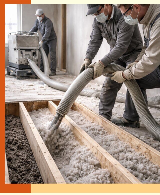 Заполнение полостей межэтажного перекрытия в Реутове эффективно и герметично