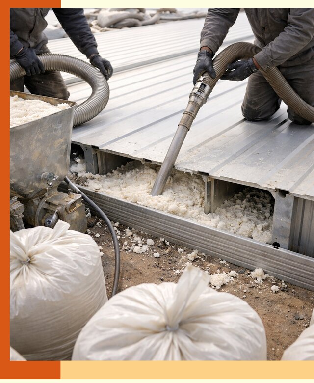 Заполнение пустот кровельных панелей пенными и мокрыми герметиками в Реутове