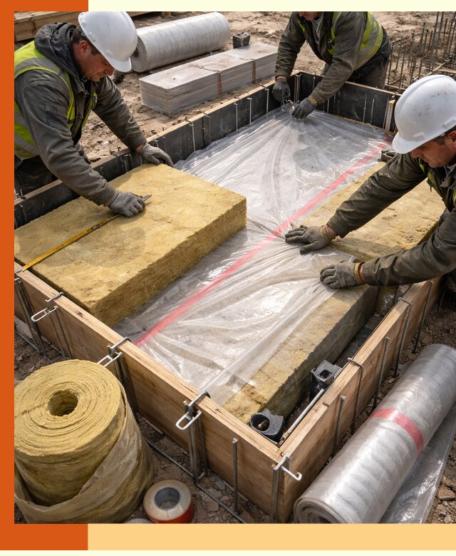 Теплоизоляция опалубки для строительства в Реутове