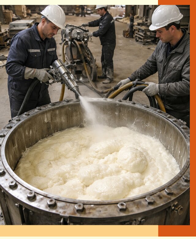 Заливка ППУ в емкости в Реутове от 7545 руб. — утепление емкости под ключ | ТепломастерРтв