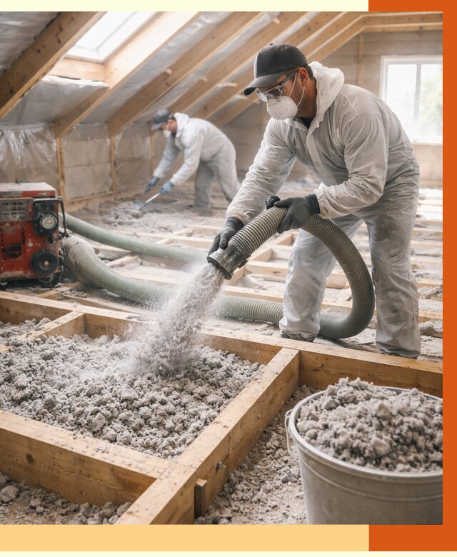 Утепление эковатой в Реутове от 3070 руб./м2 — монтаж и задувка | ТепломастерРтв