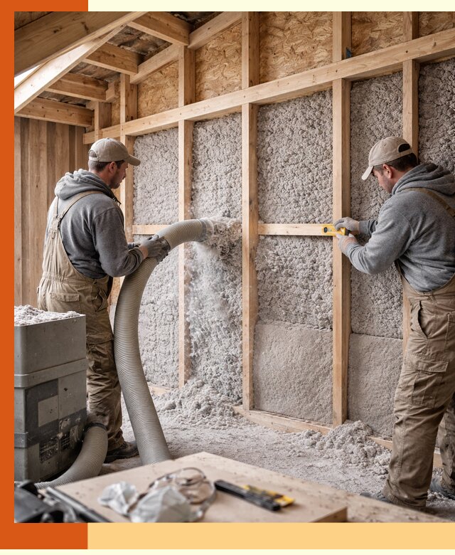 Утепление эковатой стен, потолков и перекрытий в Реутове