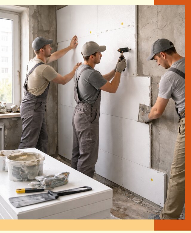 Утепление пенопластом домов и стен в Реутове от 1925 руб. — ТепломастерРтв