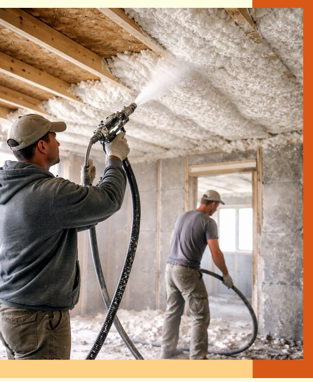 Утепление пеноизолом в Реутове от 1665 руб./м2 под ключ | ТепломастерРтв