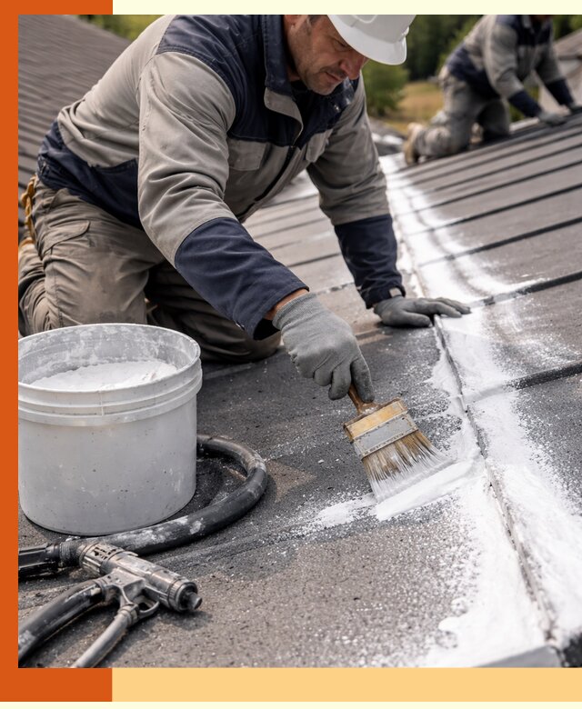 Утепление кровли жидкой теплоизоляцией в Реутове